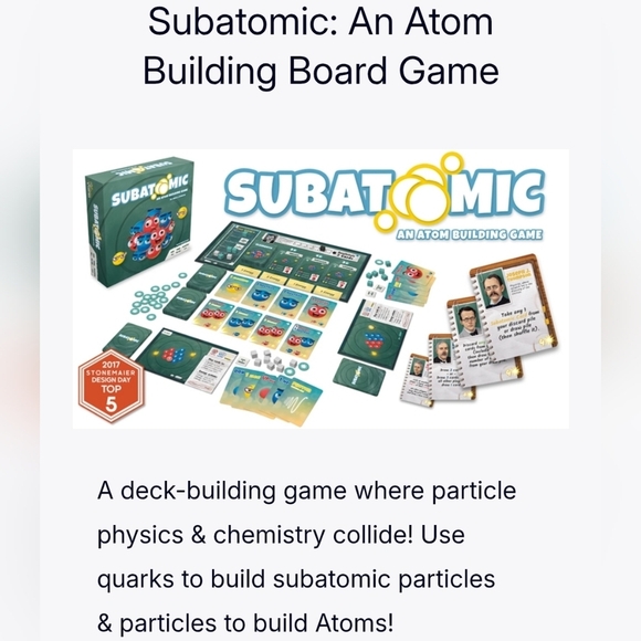 Genius Games SUBATOMIC An Atom Building Game Collector's Edition - Picture 14 of 15